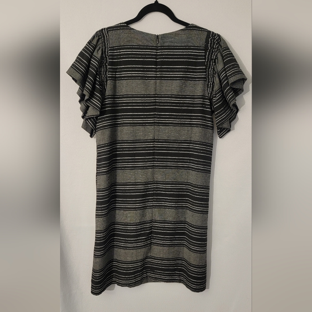 Moon River Black and White Striped Dress Size M - Picture 5 of 7